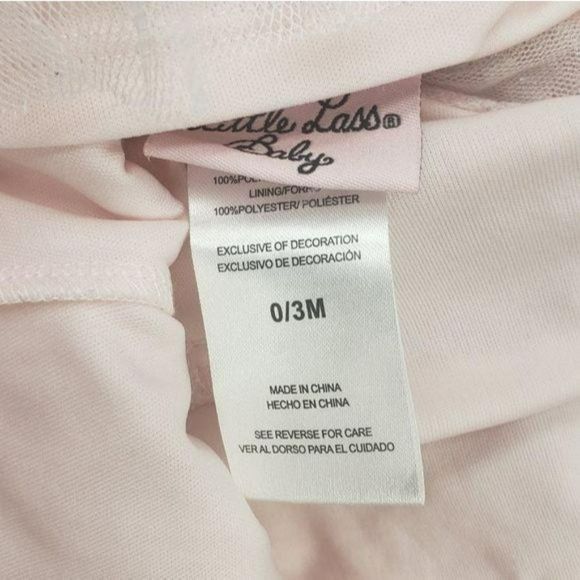 Little Lass Baby‎ 0/3 Months Pink Hearts Dress - Picture 6 of 8